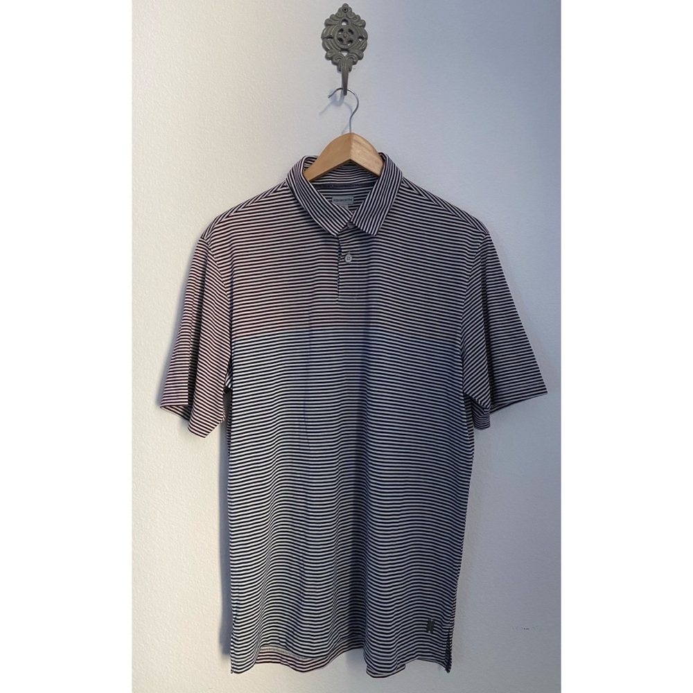 Ashworth • Ez-tec2 Striped Golf Performance Polo Shirt NWT
